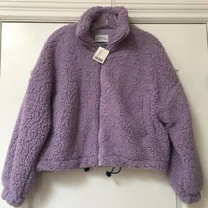 Lavender teddy cheap jacket